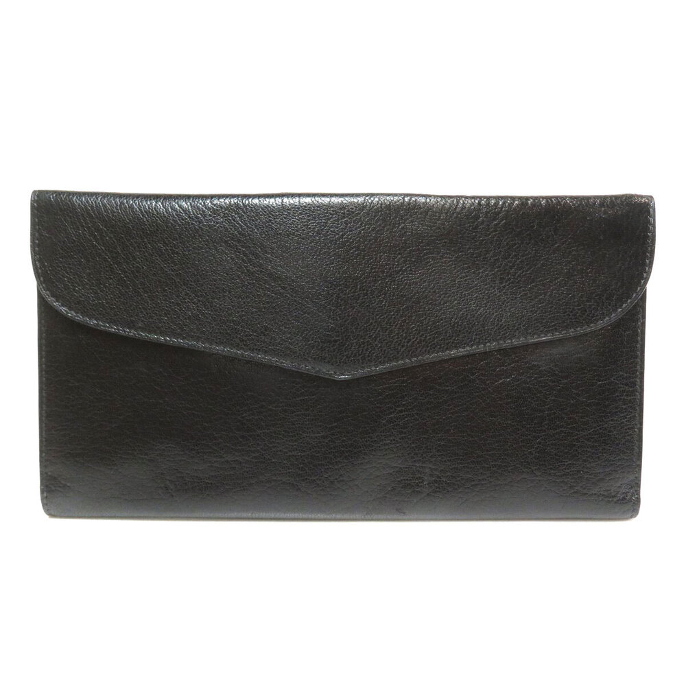 Celine long leather calfskin Wallet logo wallet - Picture 1 of 8